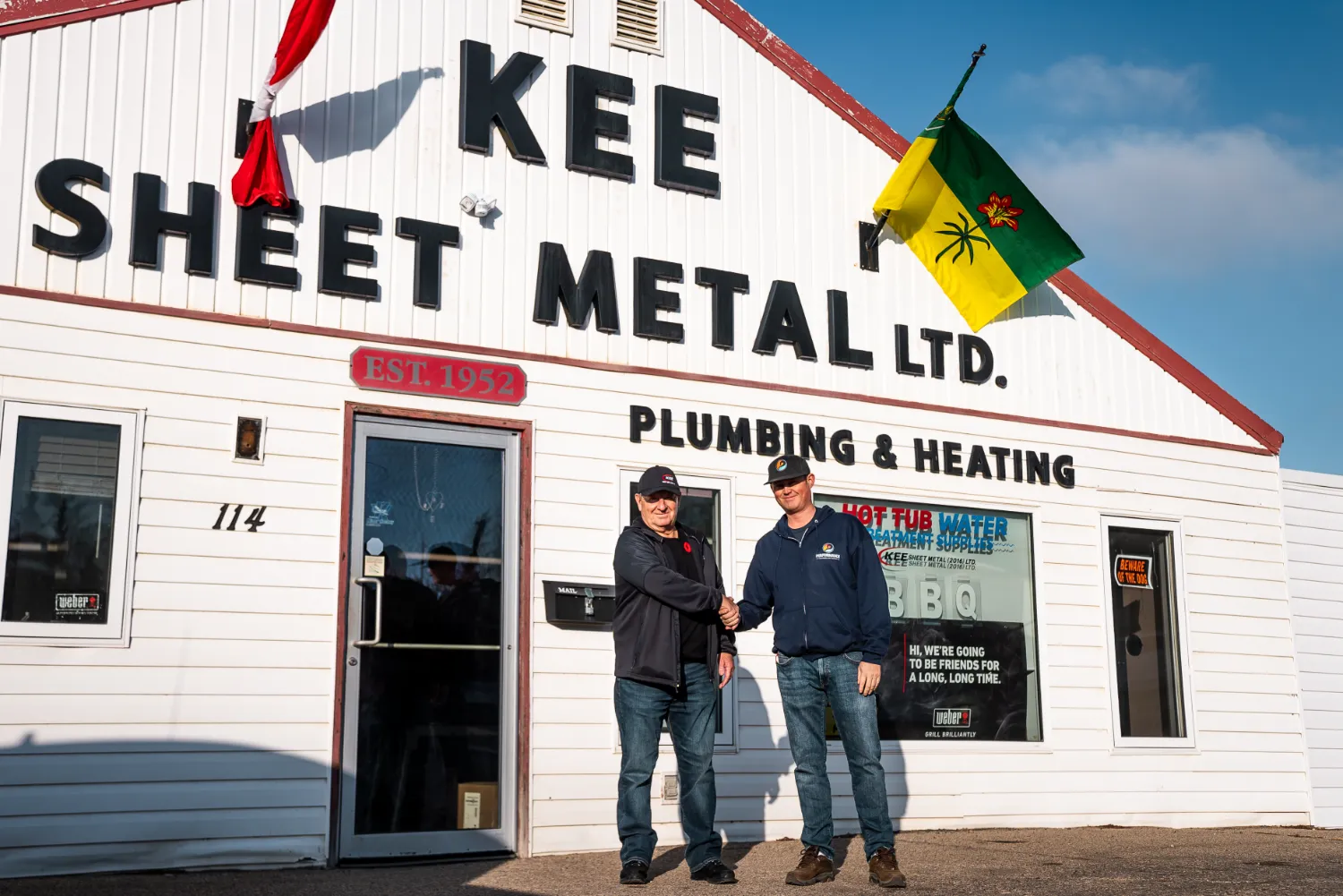 Front view of the store